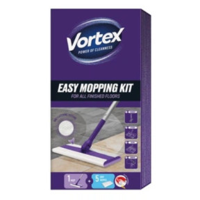 Швабра Vortex для прибирання підлоги + сухі серветки 5 шт